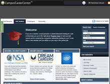 Tablet Screenshot of campuscareercenter.com
